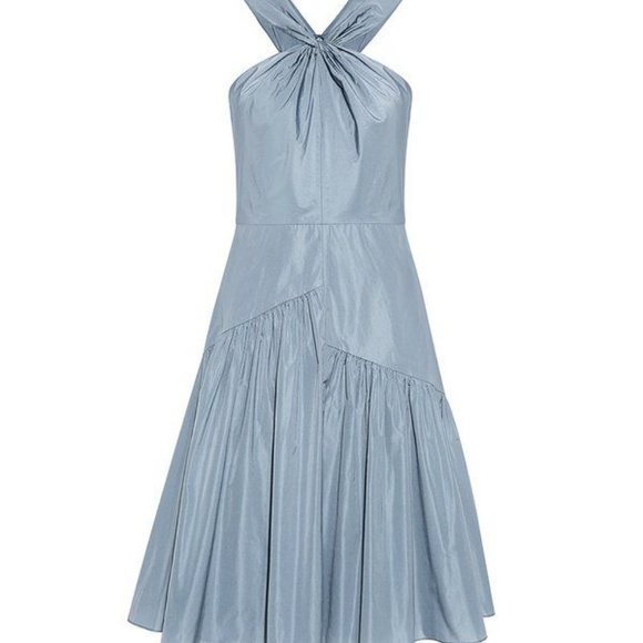 REBECCA TAYLOR Knot Neck Taffeta dress NWT - Picture 4 of 8